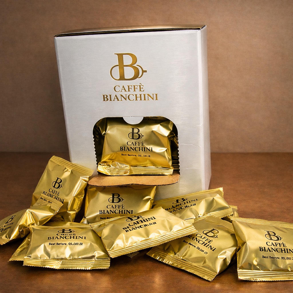 150 Cialde caffè in carta firmato Caffè Bianchini