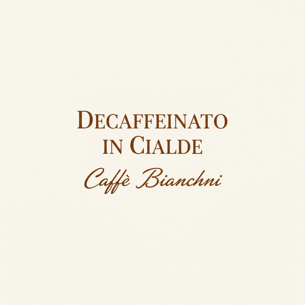 Capsule Decaffeinato Compatibili A Modo Mio® – Caffè Bianchini
